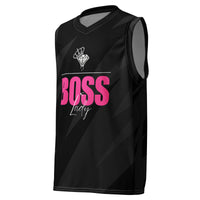 BOSS LADY Recycled unisex basketball jersey Luxurious Weddings