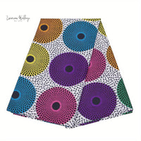 Authentic African Ankara Fabric - 5.49m - Tribal Design - Hand Wash Only Luxurious Weddings