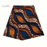 Authentic African Ankara Fabric - 5.49m - Tribal Design - Hand Wash Only Luxurious Weddings