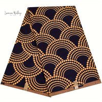 Authentic African Ankara Fabric - 5.49m - Tribal Design - Hand Wash Only Luxurious Weddings