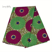 Authentic African Ankara Fabric - 5.49m - Tribal Design - Hand Wash Only Luxurious Weddings