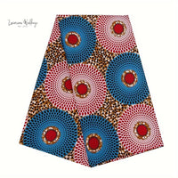 Authentic African Ankara Fabric - 5.49m - Tribal Design - Hand Wash Only Luxurious Weddings