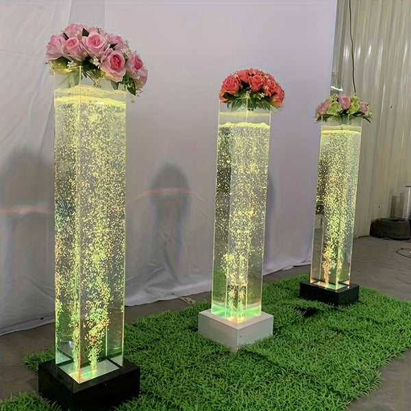 LED Color Changing Fountain Centerpieces Luxurious Weddings