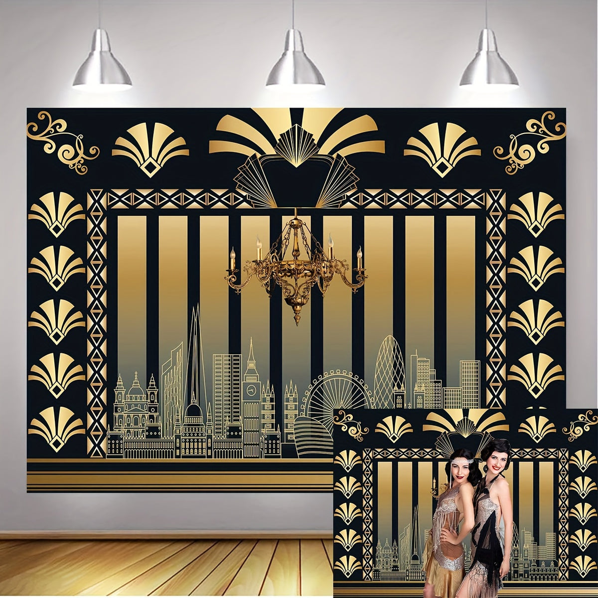 1920s Party Great Gatsby Themed Backdrop - Perfect for Adult Birthdays and Retro Decorations! Luxurious Weddings