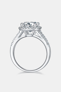 3 Carat Moissanite Halo Ring Luxurious Weddings