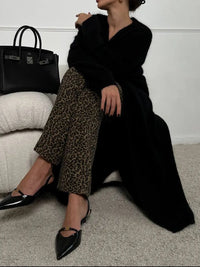 Fuzzy Open Front Solid Color Cardigan Cardigans Luxurious Weddings