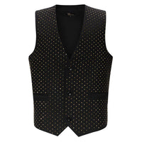 BAROCCO All Front Rhinestone Vest menswear Luxurious Weddings