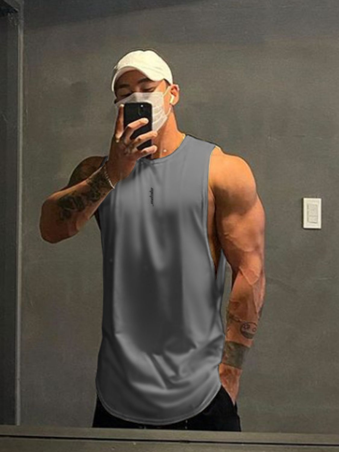 Men's Plus Size Round Neck Tank Singlet Luxurious Weddings