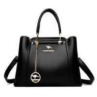 Elegant Large Capacity Faux Leather Shoulder Bag + Freebie Handbags Luxurious Weddings