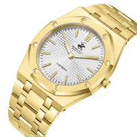 Beverly Hills Polo Club Gold Men's Watch - BP3825X.130 featuring a luxurious design with a gold finish and elegant dial.