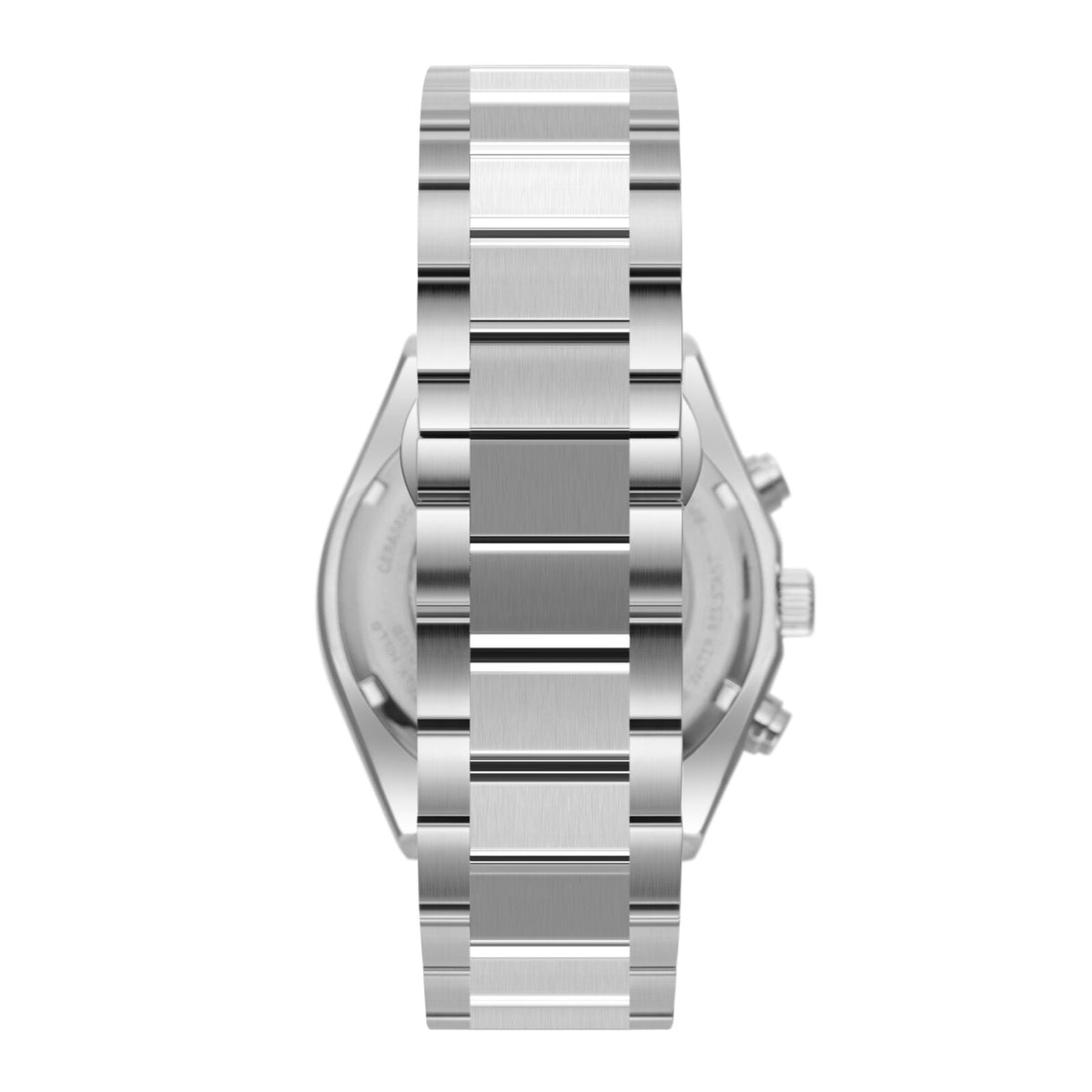 Beverly Hills Polo Club Silver Men's Watch - BP3831X.390 side view showcasing its sleek stainless steel design.