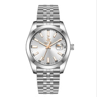 Beverly Hills Polo Club Silver Stainless Steel Men's Watch - BP3810X.330 on a silver bracelet, designer watches for luxurious weddings nz.