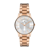 BEVERLY HILLS POLO CLUB Women's Analog Silver Sunray Dial Watch – BP3286X.430 on a stylish bracelet