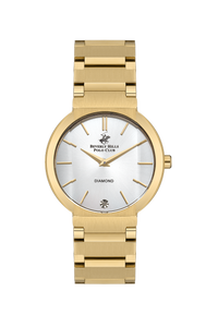 BEVERLY HILLS POLO CLUB Women’s Gold Diamond Watch – BP3568X.120 designer watch with gold band and diamond accents.