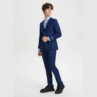 Stacy Adams Boys Suit 5-Piece Set | Indigo Suits Luxurious Weddings