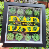 a picture of a dad's day with green cupcakes