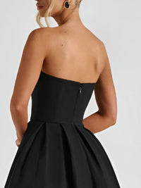 Solid Color Tube Midi Dress Summer Dress Luxurious Weddings