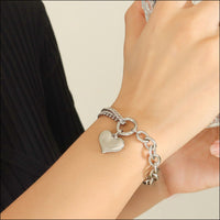 Half Chunky Chain Titanium Steel Bracelet Braclets Luxurious Weddings