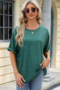 Round Neck Half Sleeve T-Shirt Tops/Blouses & Shirts Luxurious Weddings