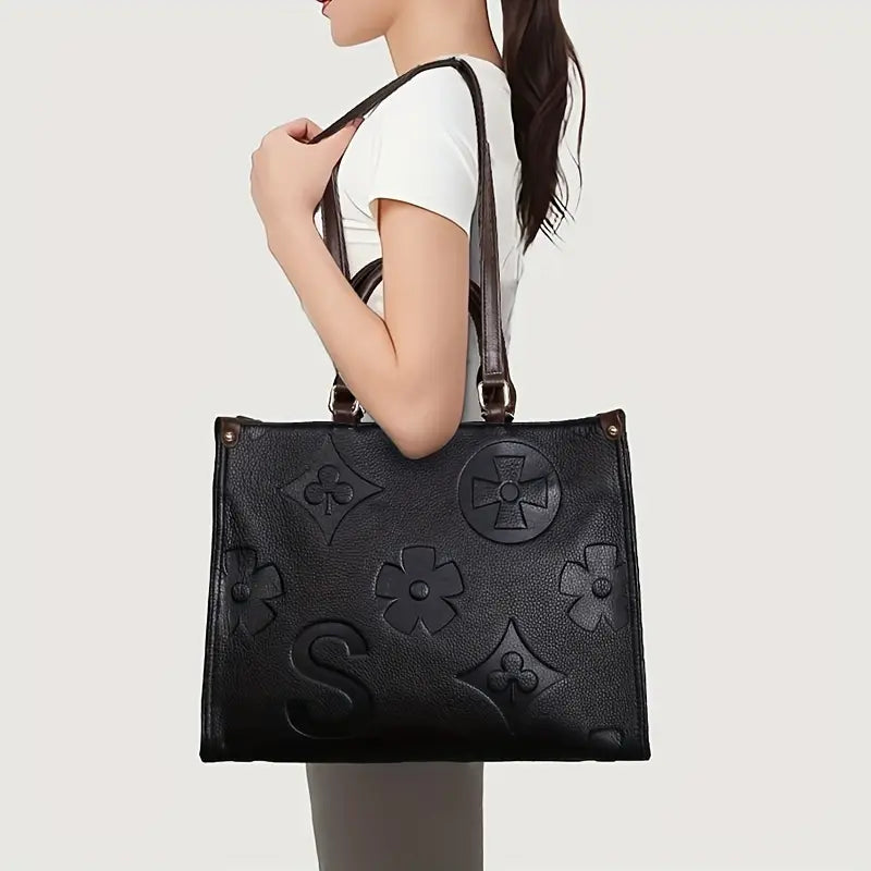 Genuine Leather Embossed Handbag Handbags Luxurious Weddings