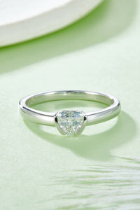 Moissanite 925 Sterling Silver Solitaire Ring Luxurious Weddings