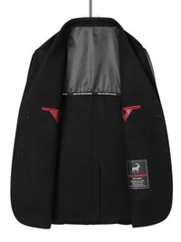 Men's Plus Size Wool Long Sleeve Outerwear Jackets Luxurious Weddings