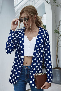 Polka Dot Long Sleeve Blazer blazers Luxurious Weddings