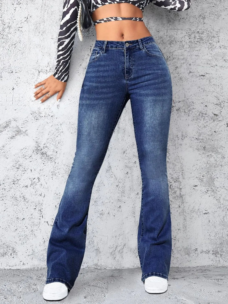 High Rise Jeans with Pockets jeans Luxurious Weddings