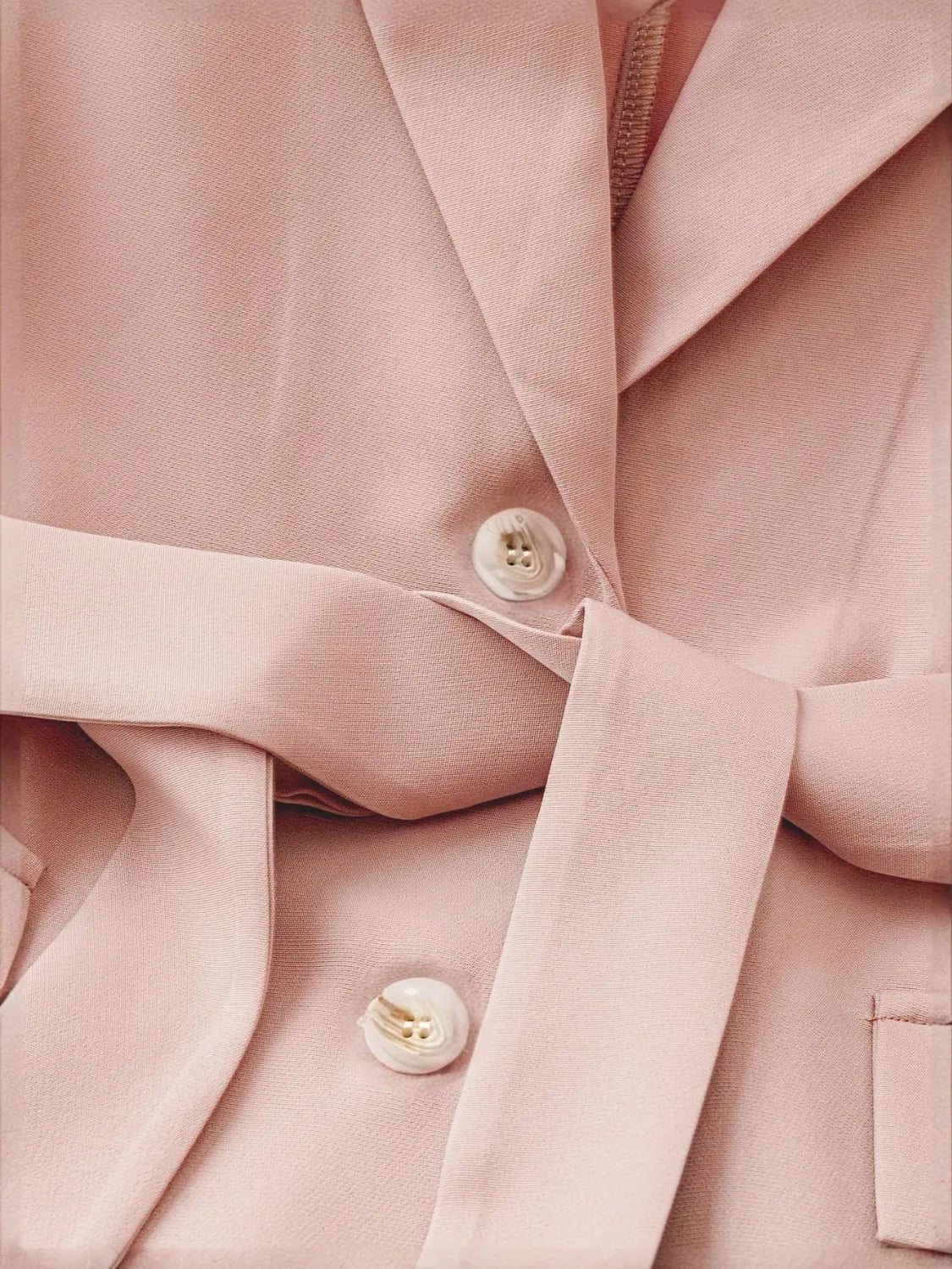 Tie Waist Lapel Collar Sleeveless Blazer Blazers Luxurious Weddings