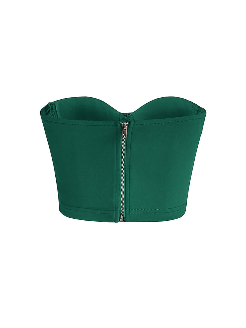 Lace Detail Sweetheart Neck Bustier Bustier Luxurious Weddings