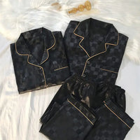 Couple Luxury Silk Pajamas Sets Luxurious Weddings