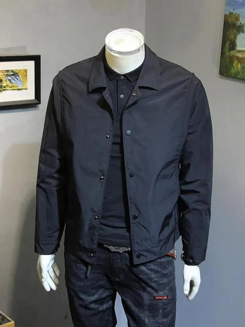 Men's Plus Size Snap Down Long Sleeve Jacket Jacket Luxurious Weddings