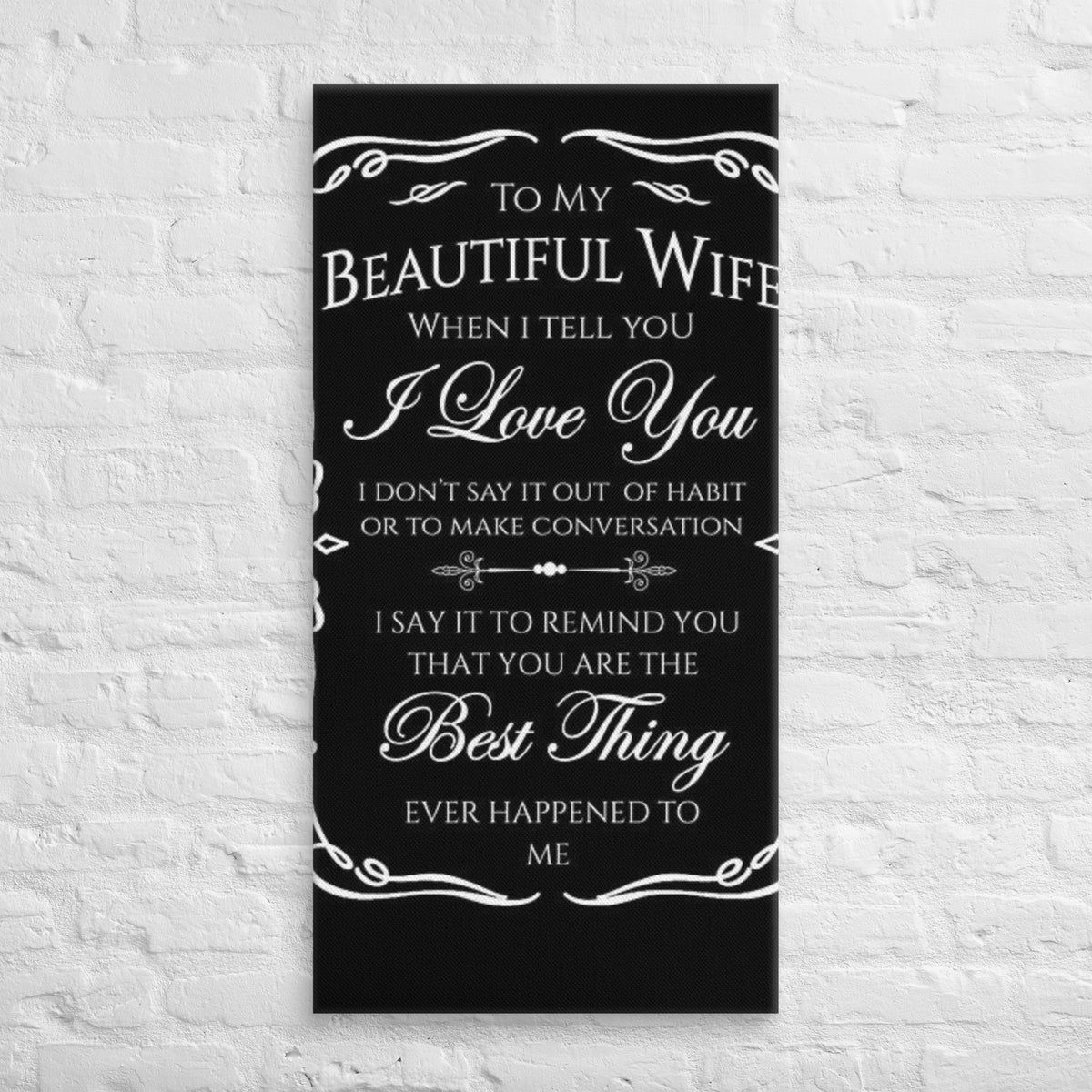 To my Husband Canvas Luxurious Weddings