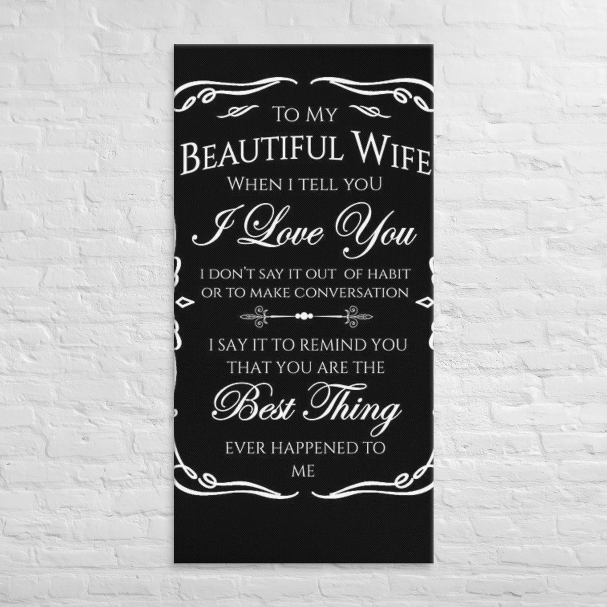 To my Husband Canvas Luxurious Weddings