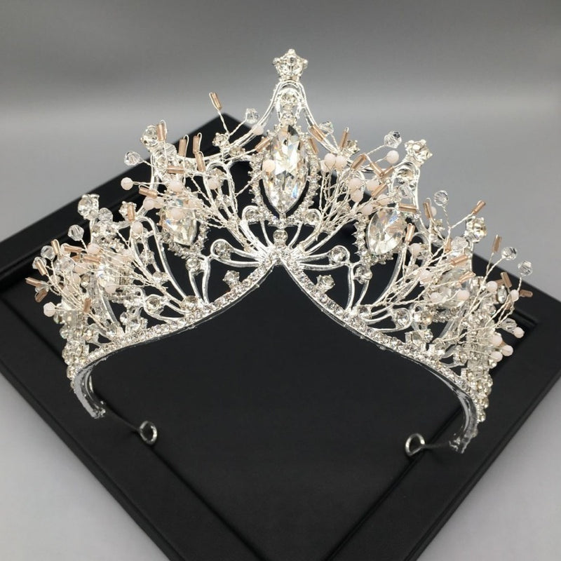 Wedding Crown Baroque Bride Princess Tiara Luxurious Weddings