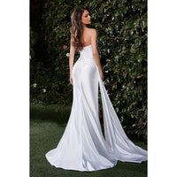 Strapless Satin Bridal Gown Bridal Gown Luxurious Weddings