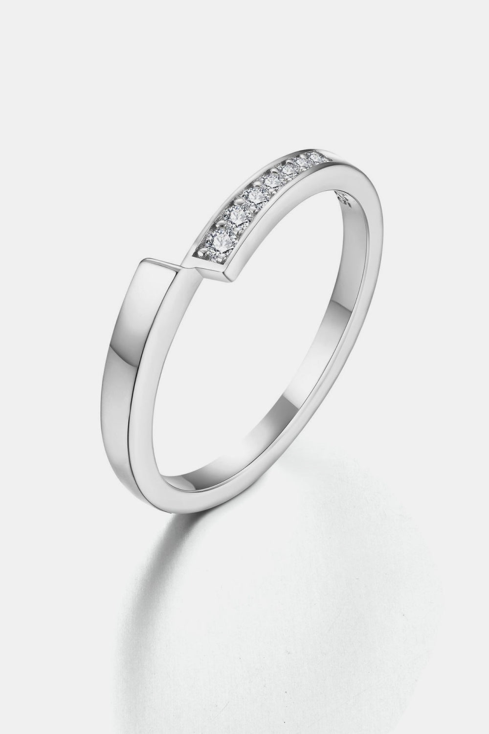 Moissanite 925 Sterling Silver Ring Luxurious Weddings