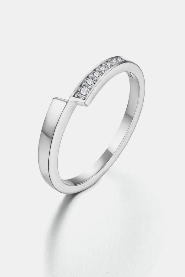 Moissanite 925 Sterling Silver Ring Luxurious Weddings