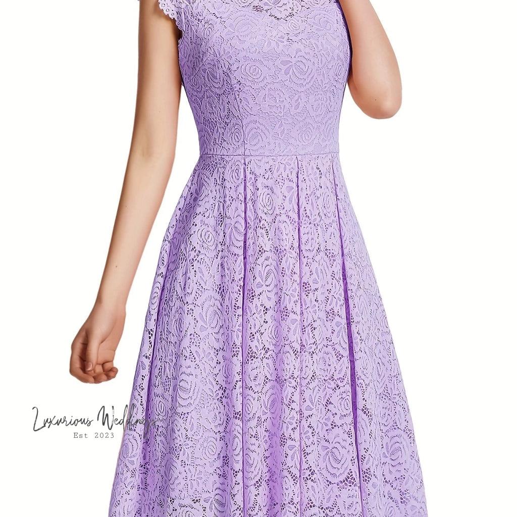 Chic Lace Sleeveless Dress - Spring/Summer/Fall - Luxurious Weddings Luxurious Weddings