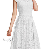 Chic Lace Sleeveless Dress - Spring/Summer/Fall - Luxurious Weddings Luxurious Weddings