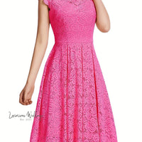 Chic Lace Sleeveless Dress - Spring/Summer/Fall - Luxurious Weddings Luxurious Weddings