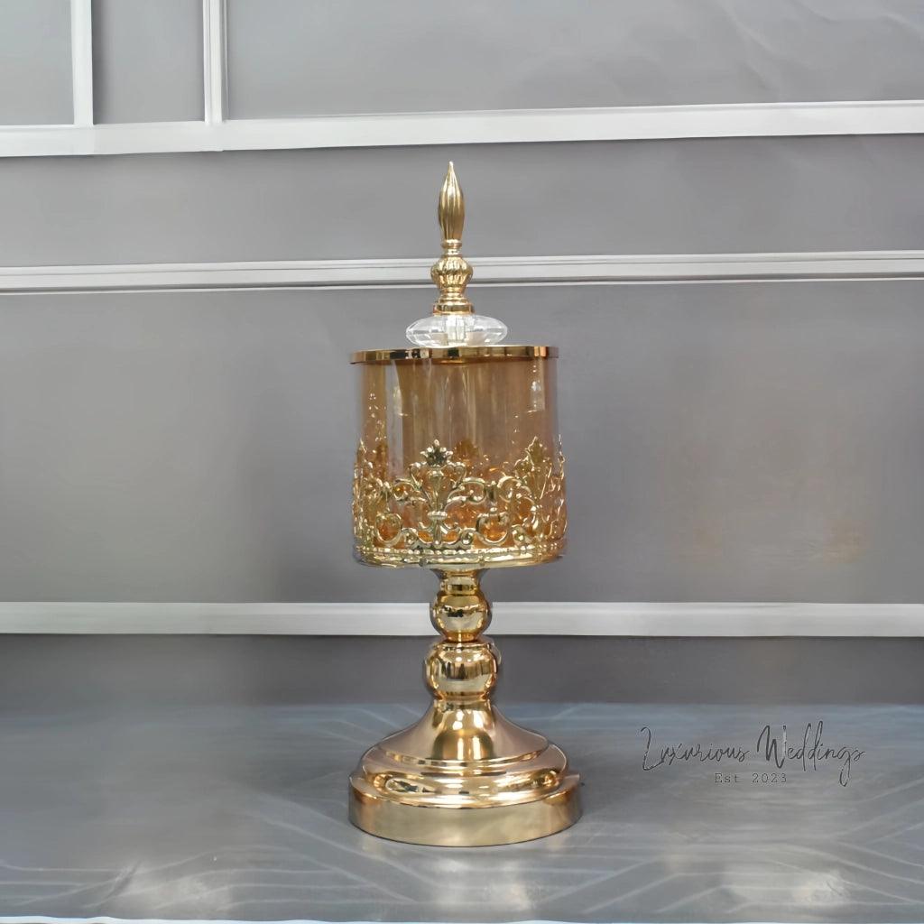 Crystal Glass Jar - Elegant Wedding Centerpiece & Decor - Luxurious Weddings