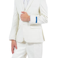 Off-White Perry Ellis Boys Suit, Slim-Fit 5pc (Includes Tie) Suits Luxurious Weddings