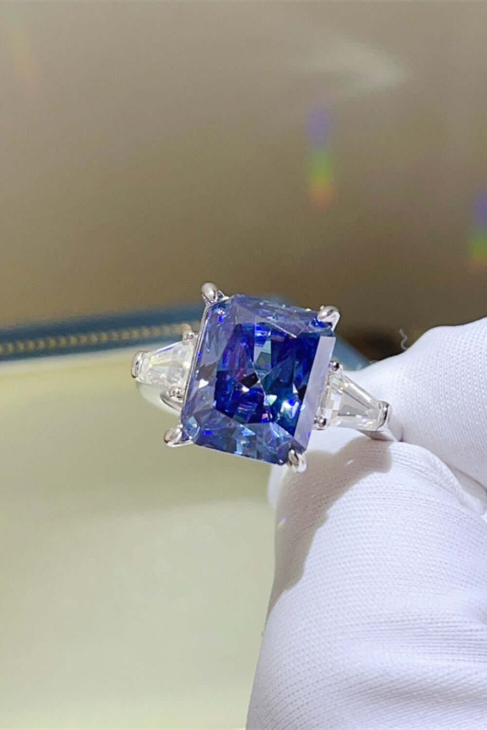 5 Carat Moissanite 925 Sterling Silver Ring Rings Luxurious Weddings