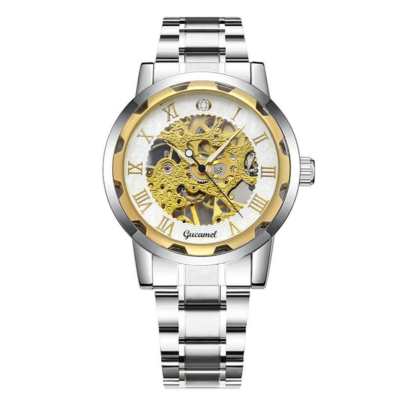 Steel Strip Hollow Gold Manual Mechanical Watch watch Luxurious Weddings
