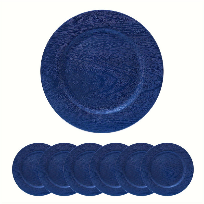 24pcs Dark Blue Elegant Charger Plates Set Charger Plates Luxurious Weddings
