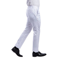 Men's Trousers/ Formal Dress Pants Slim Fit Unhemmed, White Men's Formal Pants Luxurious Weddings