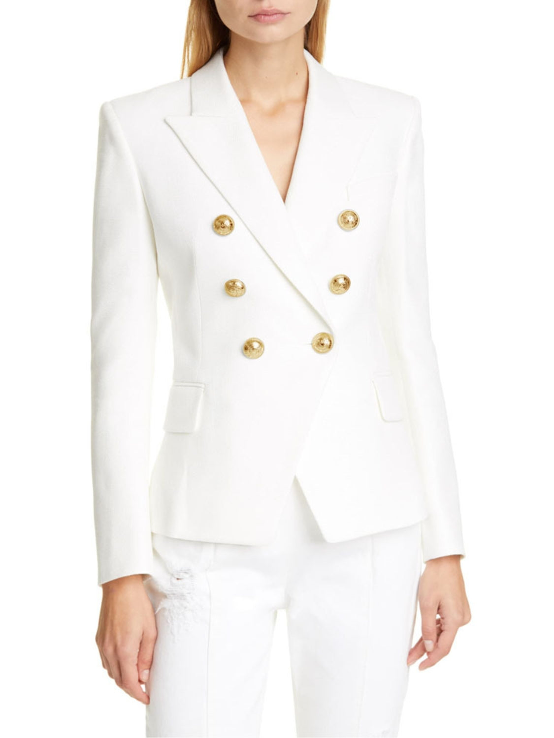 Lapel Collar Long Sleeve Blazer blazer Luxurious Weddings