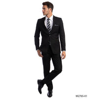 Men's Slim Fit Black 2-Piece Suit SUIT Luxurious Weddings