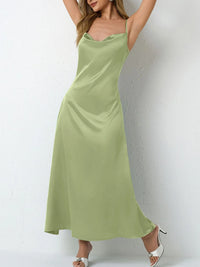 Satin Cowl Neck Cami Dress Bridesmaid Dresses Luxurious Weddings